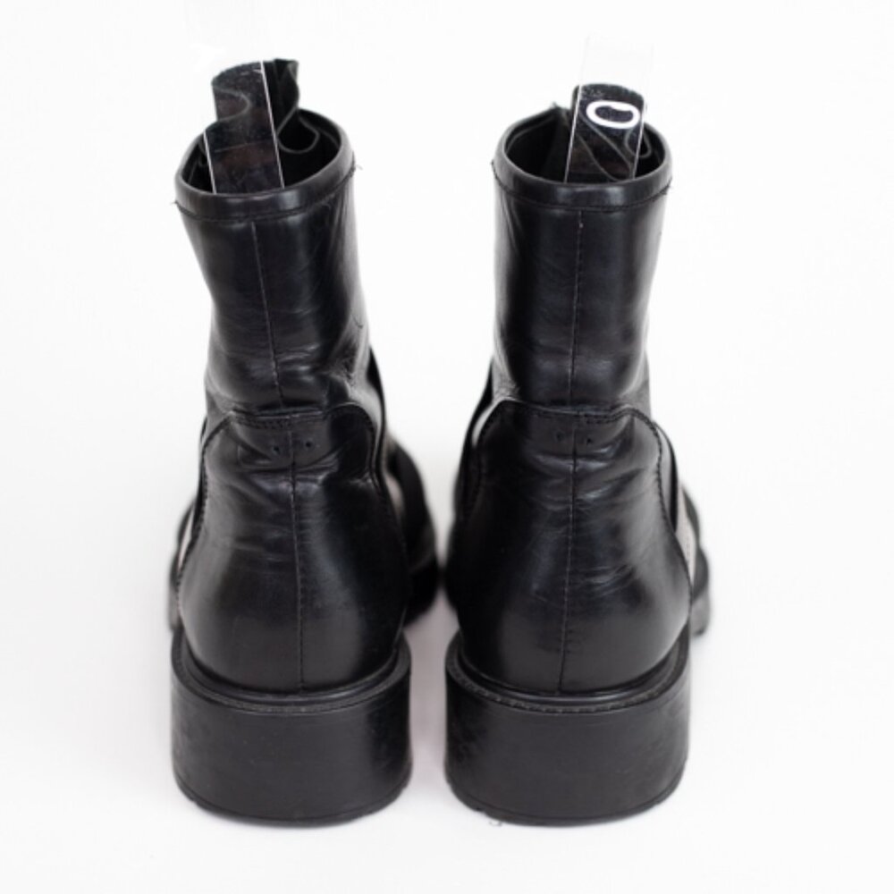 Maria Moro Black Leather & Metallic Mid-Calf Boots – Size 37 (Approx. US 6.5–7) - Picture 7 of 13